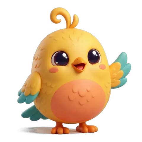 Pip, a round little songbird